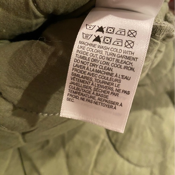 Lucky Brand Green Lightweight Quilted Snap Front Jacket NWT Size M - Picture 11 of 14